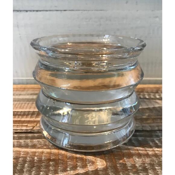 Pair Set of 2 1998 Royal Gallery Czech Crystal Candlestick Holders Geometric - Picture 5 of 7